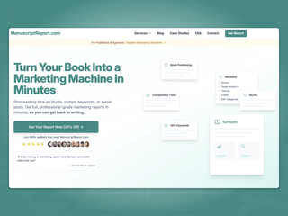 ManuscriptReport: AI Book Marketing Reports for Authors screenshot