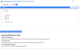 JSON-Notebook screenshot