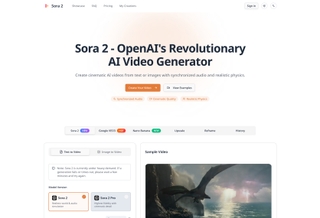 Sora 2 - Cinematic AI Video Generator with Audio screenshot