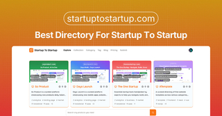 Startup to startup screenshot