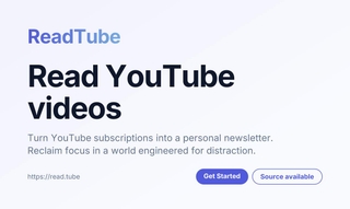 ReadTube screenshot