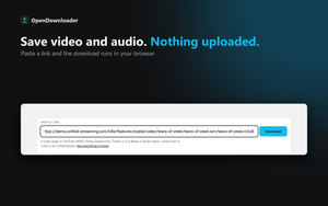 Suggestion: OpenDownloader, a free open-source media downloader screenshot