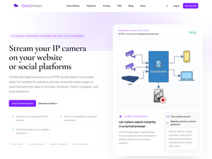 OctoStream : IP Camera Streaming Service screenshot