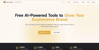 Golden Digital's Free D2C Marketing Tools screenshot