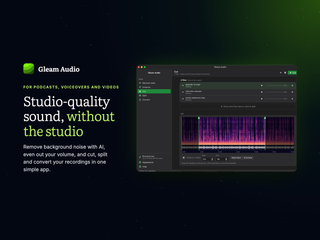 Gleam Audio : On-device AI cleanup, enhance, editor for voice and audio screenshot