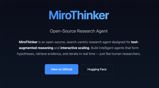 MiroThinker screenshot