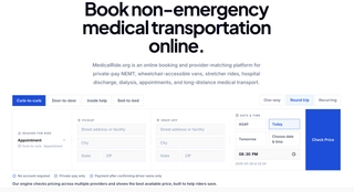 MedicalRide.Org screenshot