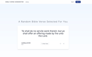 Bible Generator screenshot