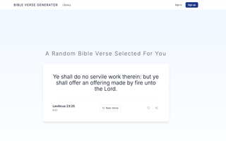 Bible Generator screenshot