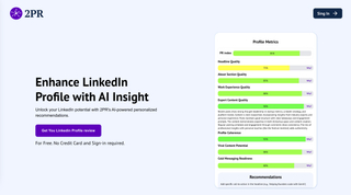 2PR Enhance LinkedIn Profile screenshot