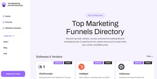 Top Marketing Funnels Directory screenshot
