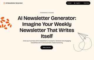 AI Newsletter Generator screenshot