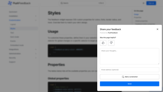 PushFeedback screenshot