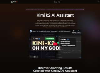Kimi K2 screenshot