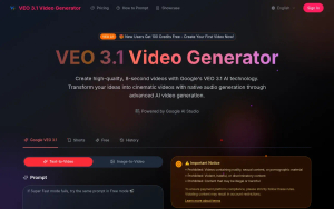 VEO 3.1 Video Generator screenshot