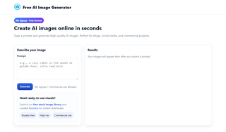 Photostock - Free AI Image Generator screenshot