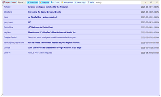 MyEzInbox, AI power encrypted email with full edit screenshot