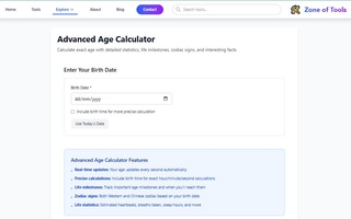 Age Calculator screenshot