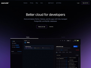 seenode : Developer cloud for full-stack apps screenshot
