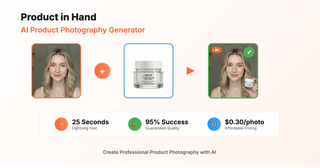 AI Product in Hand Generator | 25s Professional Photos screenshot