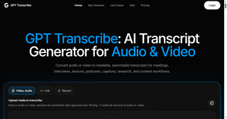 GPT Transcribe screenshot