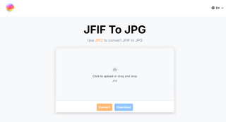 JFIF2 - A completely free JFIF to JPG online conversion tool screenshot