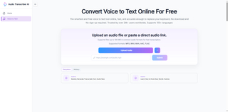 Audio Transcriber AI screenshot