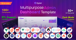Vyzor – Multipurpose Admin Dashboard Template screenshot