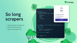 Canopy API screenshot