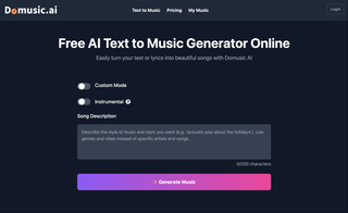 Domusic AI screenshot