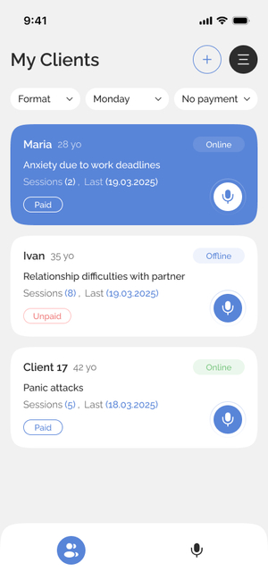 Voice CRM screenshot