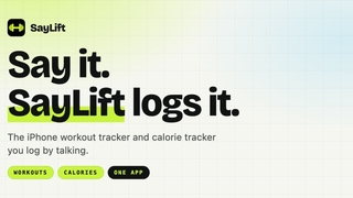 SayLift: Say it. SayLift logs it. screenshot
