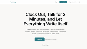 TalkRecap screenshot