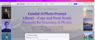 Promptelle — Gemini AI Photo Prompt Library screenshot