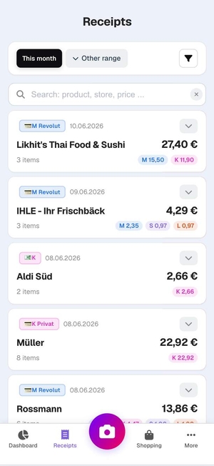 BonSplit screenshot