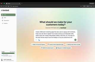 Tented screenshot
