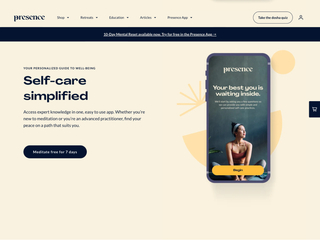 Presence : Meditation, Wellbeing, and Yoga App screenshot