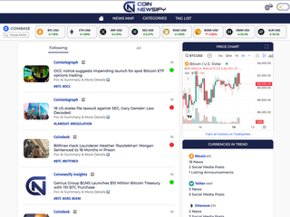 Coin Newsify: AI-Powered Cryptocurrency news aggregator application screenshot
