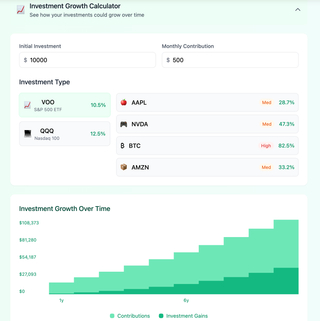 Investing & Retirement screenshot