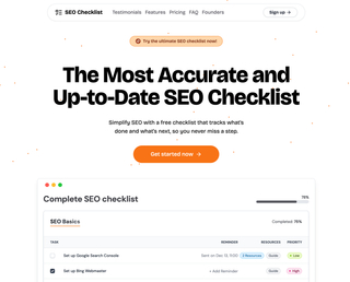 SEO Checklist screenshot