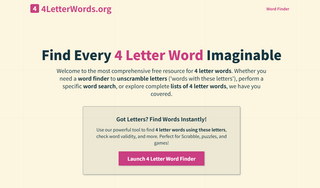 4LetterWords: The Ultimate 4-Letter Word Finder & Resource screenshot