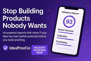 IdeaProof – AI Startup Idea Validator screenshot