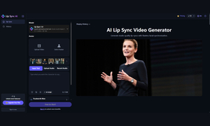 Lip Sync AI Video Generator screenshot