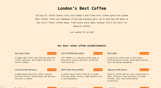 London Best Coffee screenshot