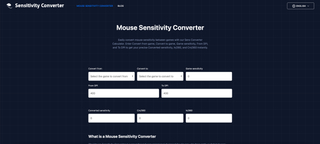 Mouse Sensitivity Converter - Sensitivity Calculator for Games | Sens Converter screenshot