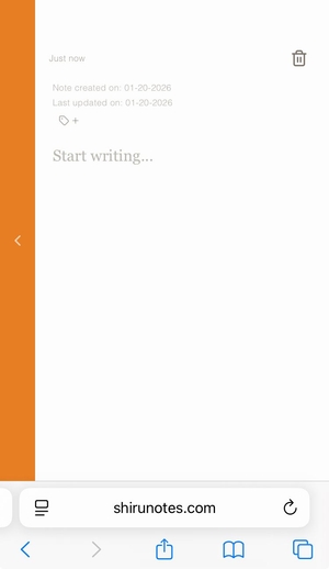 Shiru Notes screenshot