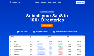 SubmitSaaS screenshot