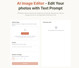 AI Image Editor screenshot
