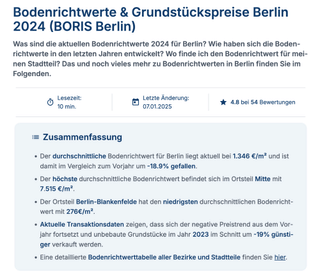 Bodenrichtwerte Deutschland screenshot