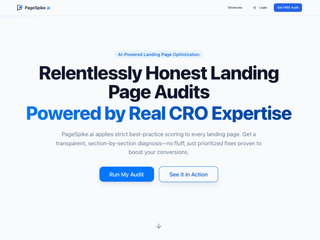 PageSpike.ai: CRO Audits for landing pages - powered by AI screenshot